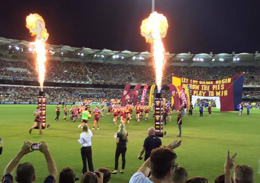 Brisbane Lions Australian Rules Football Club Pyrotechnics