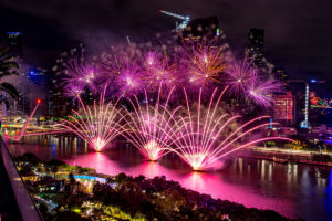 Fireworks Illuminate 2024 New Year's Eve