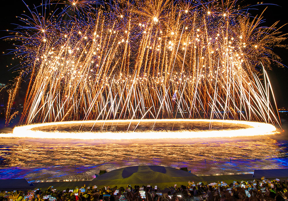 Jetski, Jetpack, and Flyboard Fireworks in Vietnam