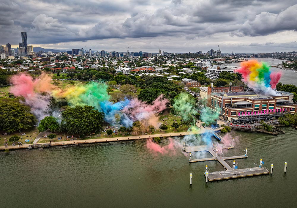 melt festival river pride parade low noise fireworks